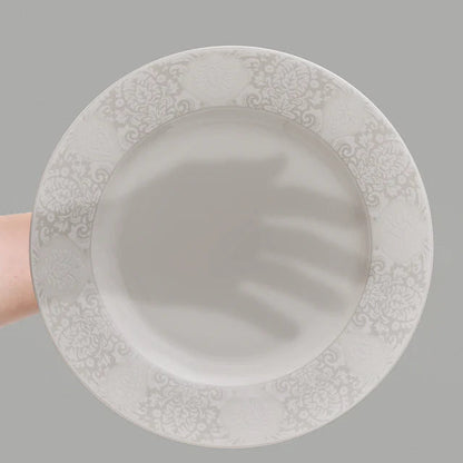 Karaca Forever Bone China New Olio 12 Kişilik 53 Parça Yemek Takımı – Beyaz