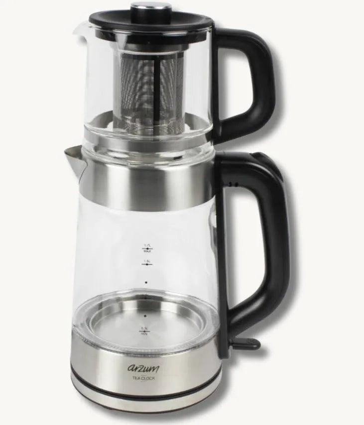 Arzum AR3154 1.7 L Dubbelwandige Glazen Theemaker – 1700W