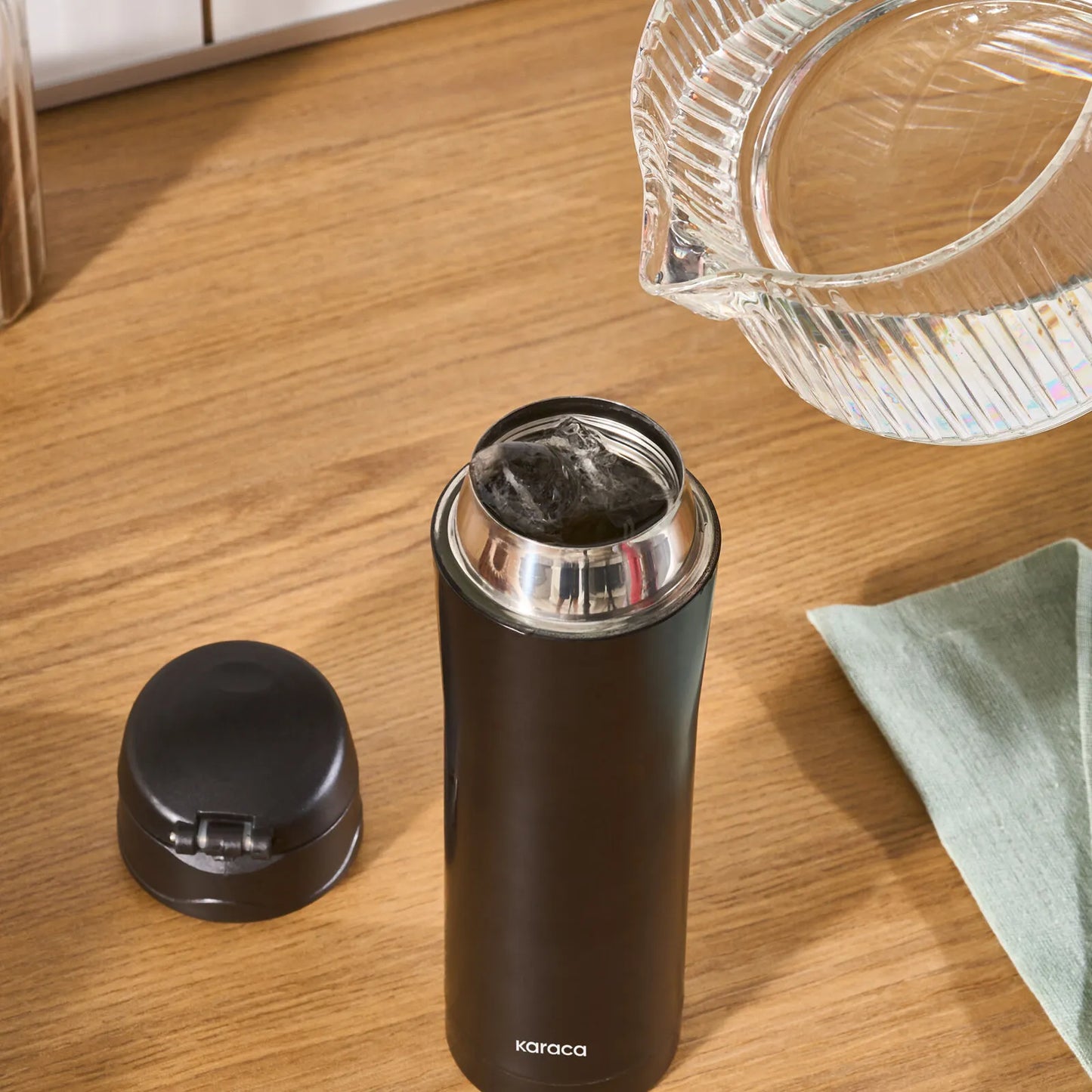 Karaca Pluton Çelik Sızdırmaz Termos 450 Ml – Siyah