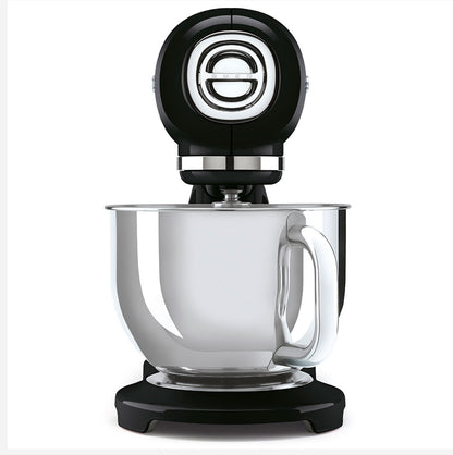 Smeg Siyah Stand Mikser – 800W, 4.8 L Paslanmaz Çelik Hazneli, Retro 50’ler Tasarım