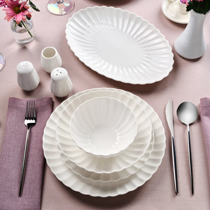 Karaca Stream Bone Umbrella 53-delig 12-persoons servies Wit