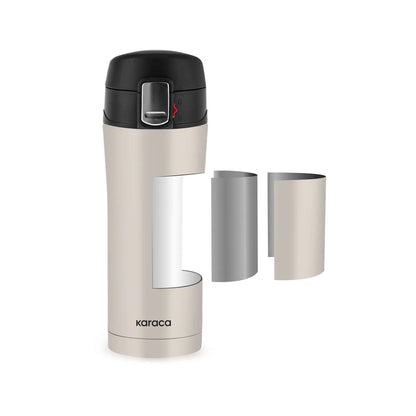Karaca Pluton Steel Leakproof Thermos 450 ml – Cream