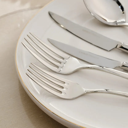 Karaca Novara Elegance 84-Piece 12-Person Cutlery Set – Stylish Tableware Set