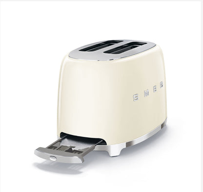 SMEG TSF01CREU Krem Ekmek Kızartma Makinesi – 2 Dilim, Retro 50’s Style, 950W