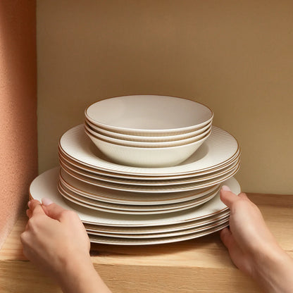 Karaca Stream Bone Massimo 24 Parça 6 Kişilik Yemek Takımı – Gold