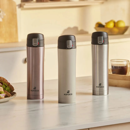 Karaca Pluton Steel Leakproof Thermos 450 ml – Cream