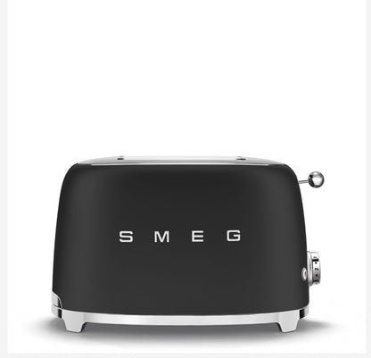 SMEG TSF01BLEU Zwarte Broodrooster – 2 Sneden, Retro 50's Stijl, 950W