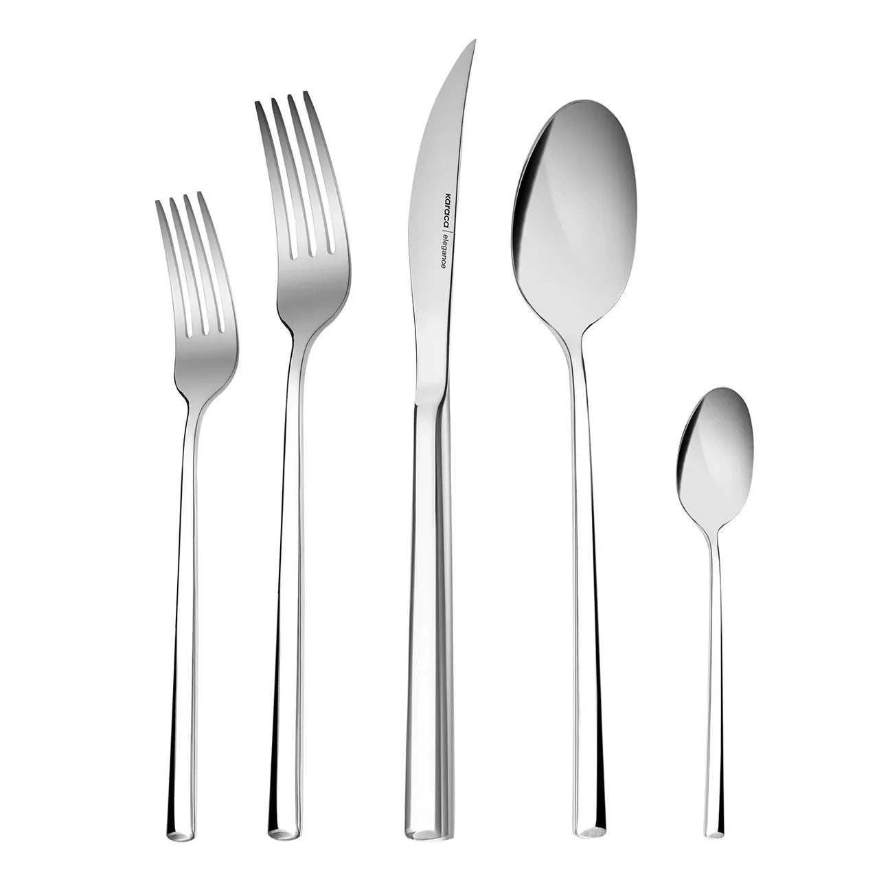 Karaca Tivoli Elegance 12 Person 60 Piece Fork Spoon Knife Set