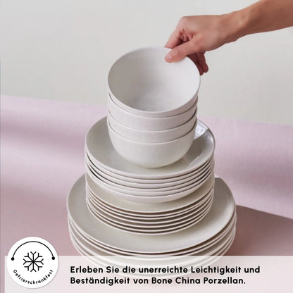 Karaca Forever Bone Artiste 53 Parça 12 Kişilik Yemek Takımı – Şıklık ve Dayanıklılığı Bir Arada