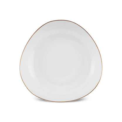 Karaca Stream Bone Middle 53 Piece Dinner Set for 12 People – Gold