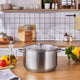 Karaca Elite 30 cm Stainless Steel Pot – 12.3 L, Induction Compatible