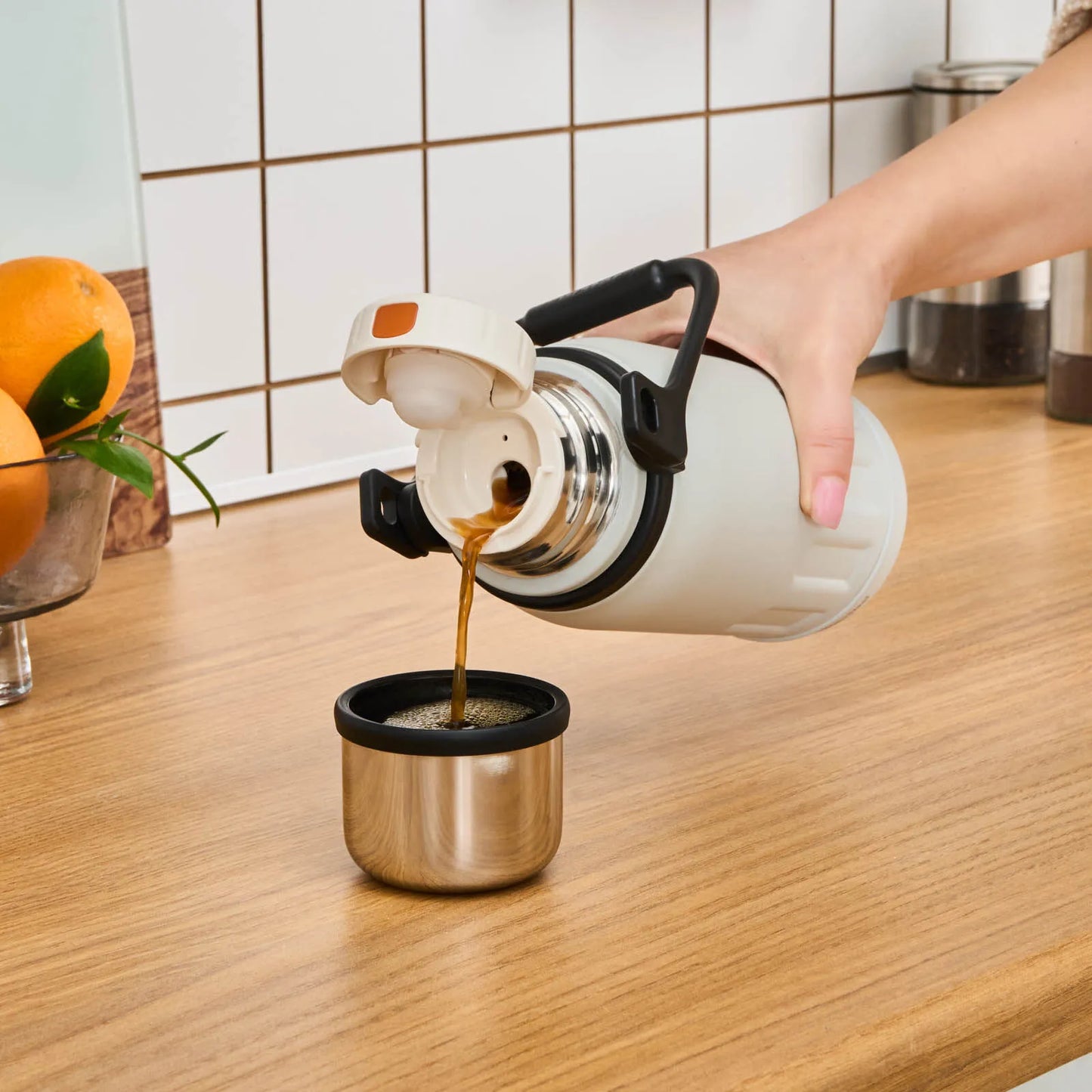 Karaca Adent 800 ml Steel Thermos – Fogproof, Leakproof, Stylish and Large Volume