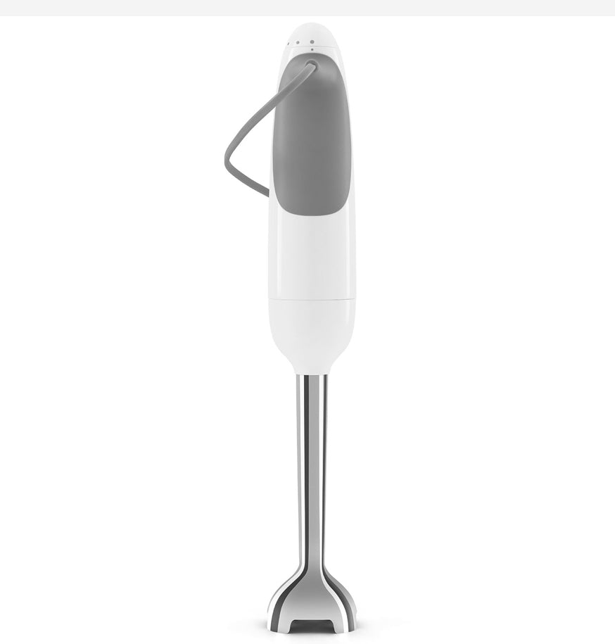 SMEG HBF03WHEU Witte Staafmixerset – FlowBlend RVS Blender, Hakmolen &amp; Garde, Tritan Beker