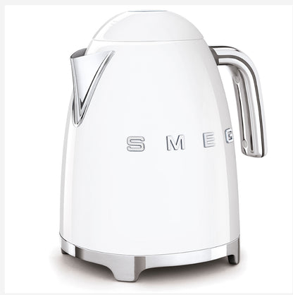 SMEG KLF03WHEU 1.7L Elektrikli Su Isıtıcısı – Beyaz, Retro Tasarım