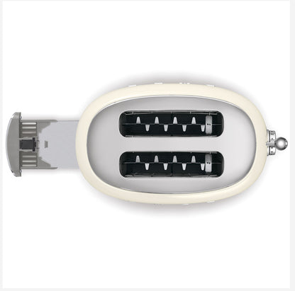 SMEG TSF01CREU Krem Ekmek Kızartma Makinesi – 2 Dilim, Retro 50’s Style, 950W