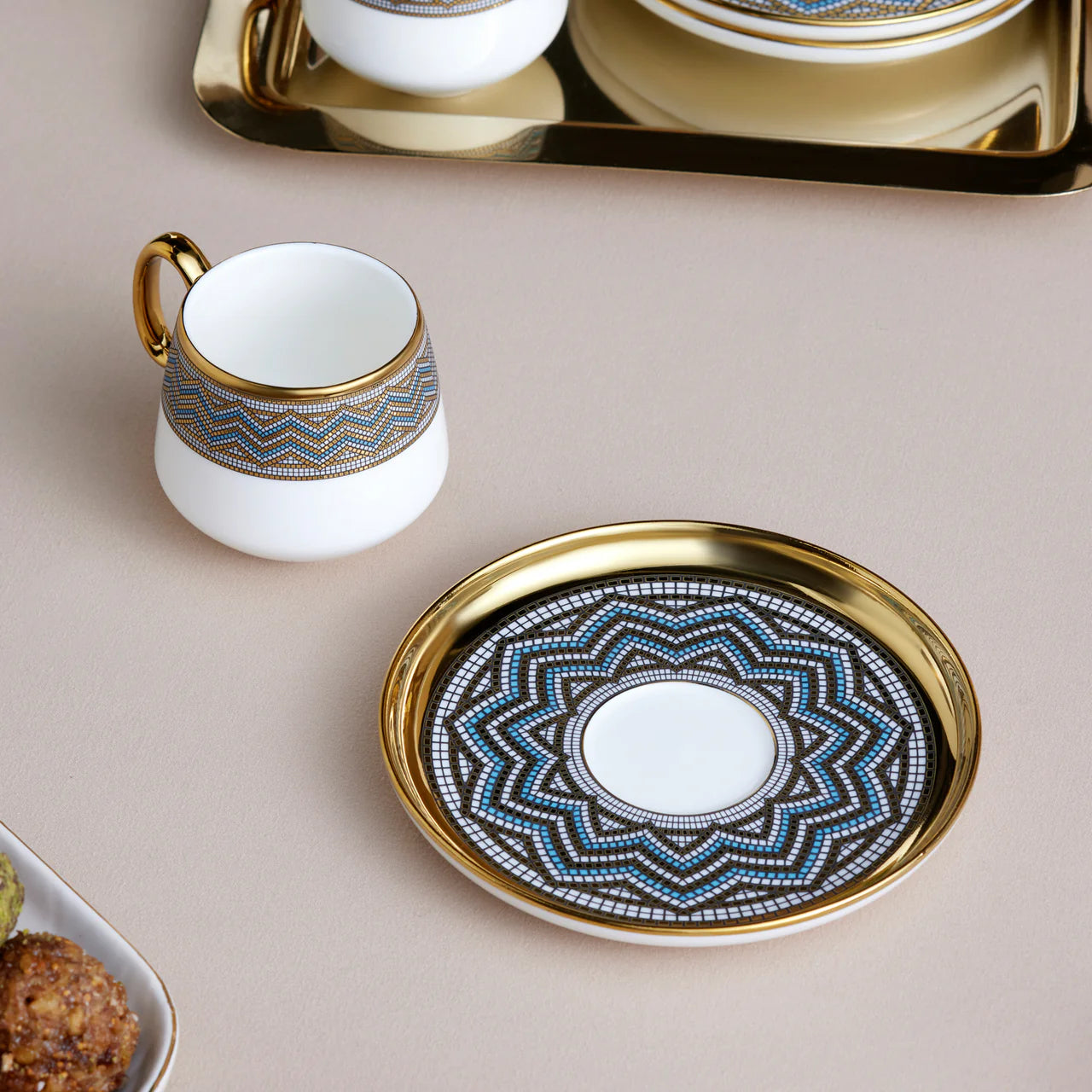 Karaca Suadiye 90 ml 6 Kişilik Kahve Fincanı Seti