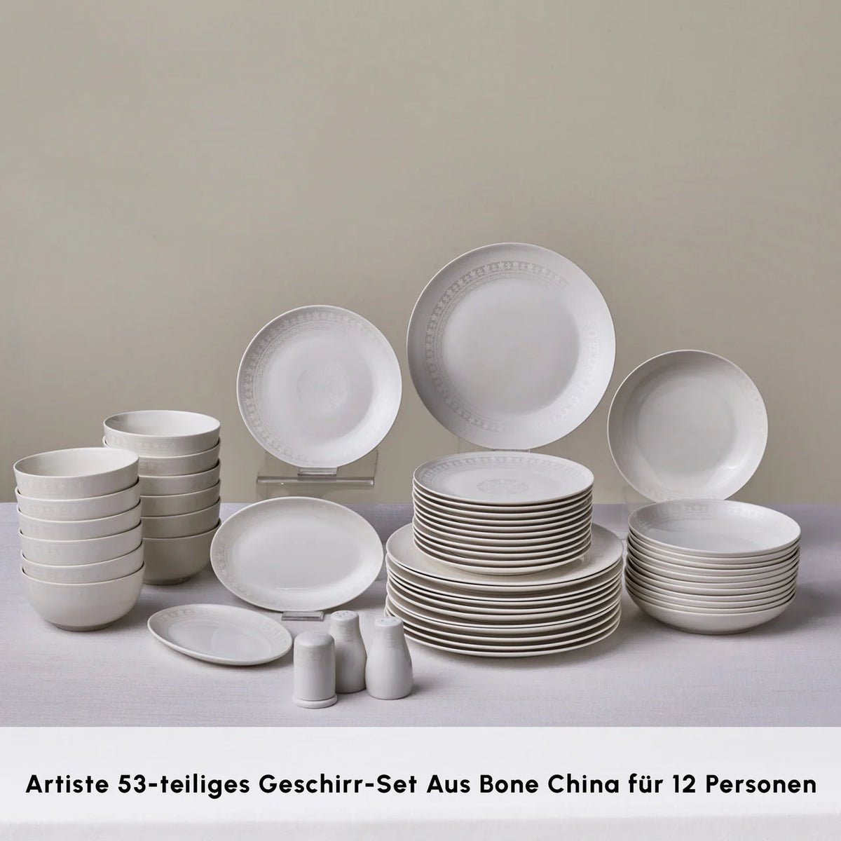 Karaca Forever Bone Artiste 53 Parça 12 Kişilik Yemek Takımı – Şıklık ve Dayanıklılığı Bir Arada