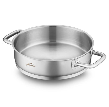 Jumbo Metalix 8 Parça Çelik Tencere Seti – 18/10 Paslanmaz Çelik, İndüksiyon Uyumlu