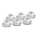Karaca Bell 6 Person Coffee Cup Set, 90 ml, Porcelain