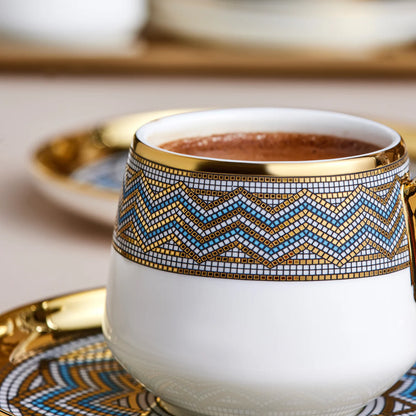 Karaca Suadiye 90 ml 6 Kişilik Kahve Fincanı Seti