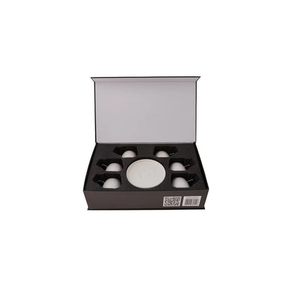 Karaca Streamline Saturn Platinum Coffee Cup Set for 6 People – 12 Pieces