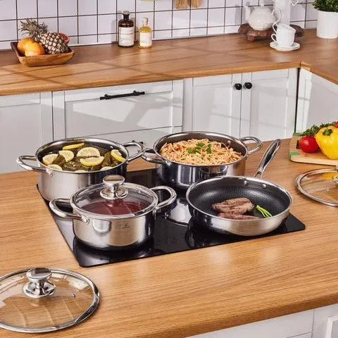 Karaca Guardian 3 Layer 7 Piece Stainless Steel Induction Cookware set