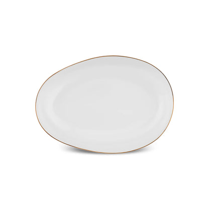 Karaca Stream Bone Middle 53 Piece Dinner Set for 12 People – Gold