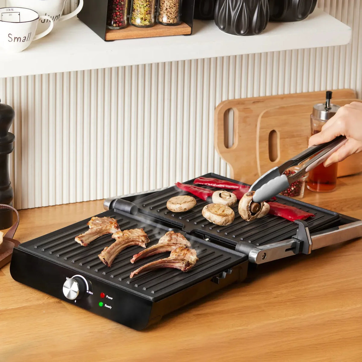 Karaca Toastmaster Inox 2000W Toaster and Grill – Stainless Steel