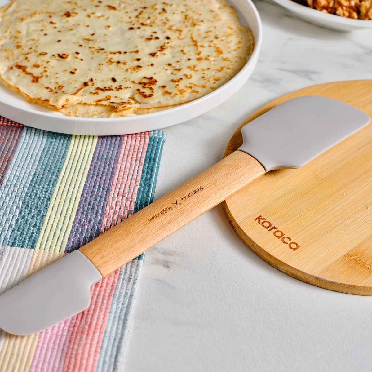 Karaca x Refika Çift Taraflı Ahşap Spatula