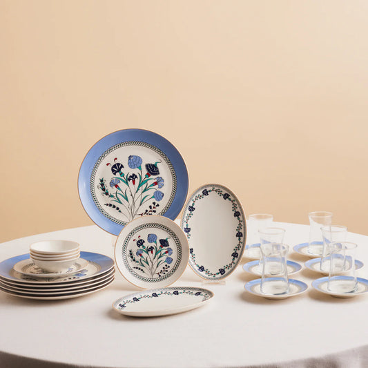 Karaca Blue Clove 26 Parça 6 Kişilik Kahvaltı Takımı