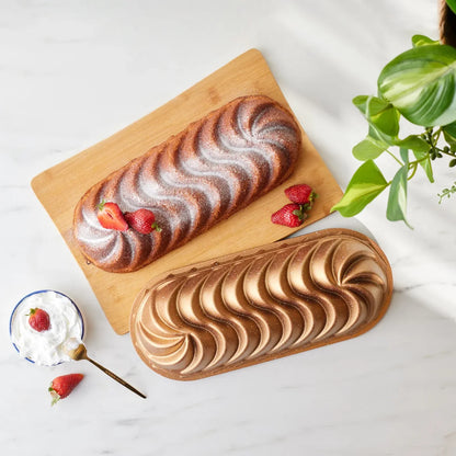 Karaca Cake Pro Vera Gietijzeren Bakvorm Goud 35 cm – Stijlvolle en Duurzame Bakvorm