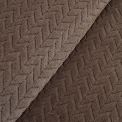 Karaca Leaves Taupe Tweepersoonsdeken 200x220 cm – Stijlvolle en Zachte Deken