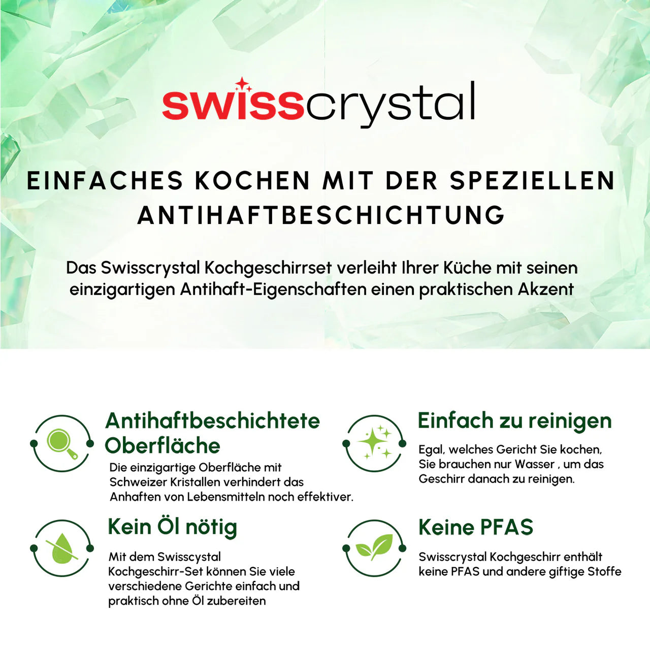 Karaca Swiss Crystal Almond Cream 7 Piece Induction Cookware Set