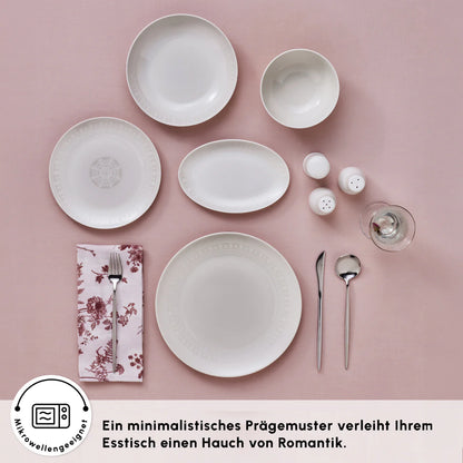 Karaca Forever Bone Artiste 53 Parça 12 Kişilik Yemek Takımı – Şıklık ve Dayanıklılığı Bir Arada