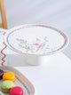 Acar Laila Footed Serving Plate 26 cm – Ceramic Serving and Cake Stand