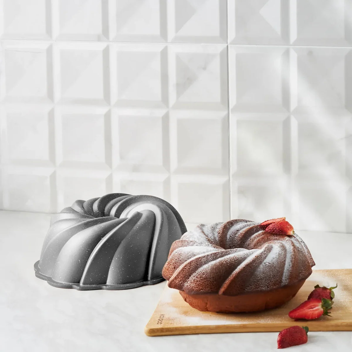 Karaca Cake Pro Pare Gietijzeren Bakvorm 24 cm – Antraciet Anti-aanbaklaag Bakvorm