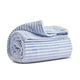 Karaca Ruby Stripe Wellsoft Tweepersoonsdeken – Blauw, Zacht en Warm