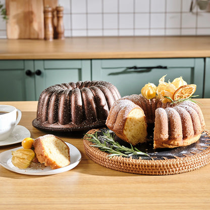 Karaca Cake Pro Lina Brown Cast Cake Mold 25.5 cm – Stylish Cake and Dessert Mold