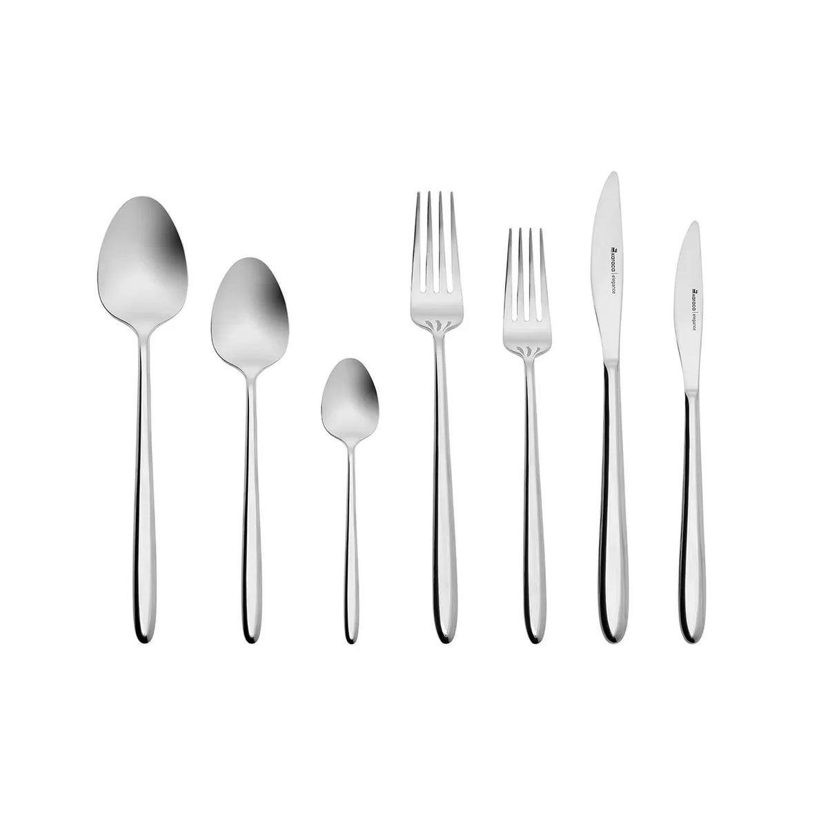 Karaca New Flow 84-Piece 12-Person Cutlery Set – Boxed Flatware Set