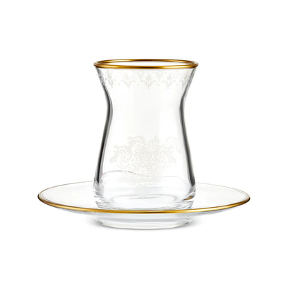 Karaca Gent 12 Piece Tea Set for 6 People – Gold