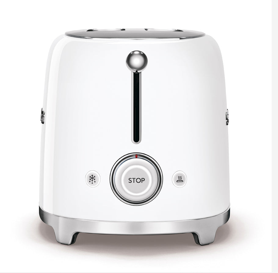 SMEG TSF01WHEU Witte Broodrooster – 2 Sneden, Retro 50's Stijl, 950W