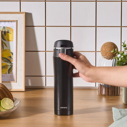Karaca Pluton Çelik Sızdırmaz Termos 450 Ml – Siyah