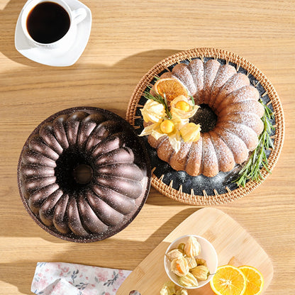 Karaca Cake Pro Lina Brown Cast Cake Mold 25.5 cm – Stylish Cake and Dessert Mold