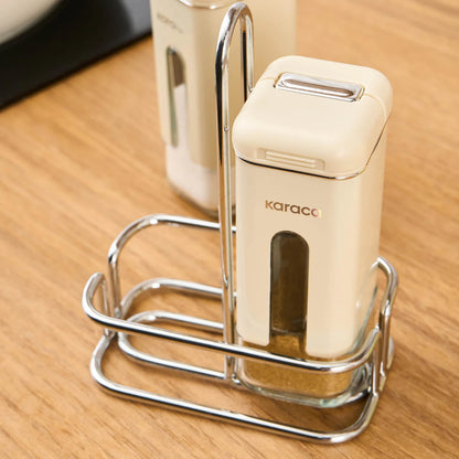 Karaca Luminous 3 Parça Tuzluk ve Biberlik Seti – Krem