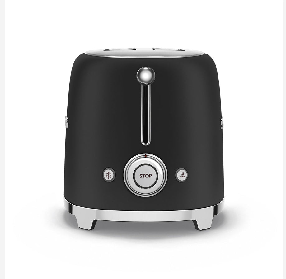 SMEG TSF01BLEU Zwarte Broodrooster – 2 Sneden, Retro 50's Stijl, 950W