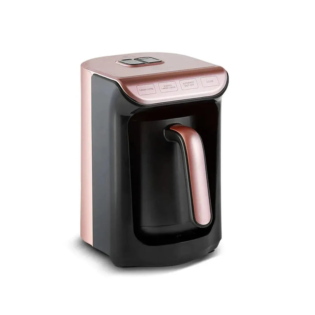 Karaca Hatır Charcoal Turkish Coffee Machine – Rosegold, 5 Cups + Cup Set & Turkish Coffee Gifted