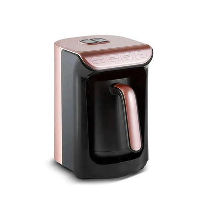 Karaca Hatır Charcoal Turkish Coffee Machine – Rosegold, 5 Cups + Cup Set & Turkish Coffee Gifted