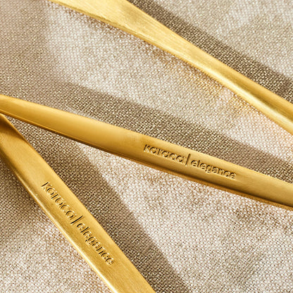 Karaca Lizbon Matte Gold 30 Parça 6 Kişilik Çatal Kaşık Bıçak Takımı