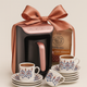 Karaca Hatır Charcoal Turkish Coffee Machine – Rosegold, 5 Cups + Cup Set & Turkish Coffee Gifted