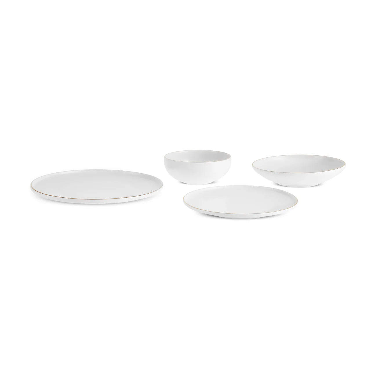 Karaca Stream Bone Meridian 24 Piece Dinner Set for 6 People – Gold